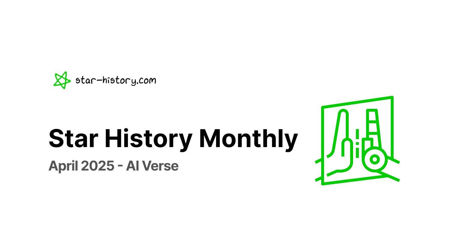 Star History Monthly Apr 2025 | AI Verse