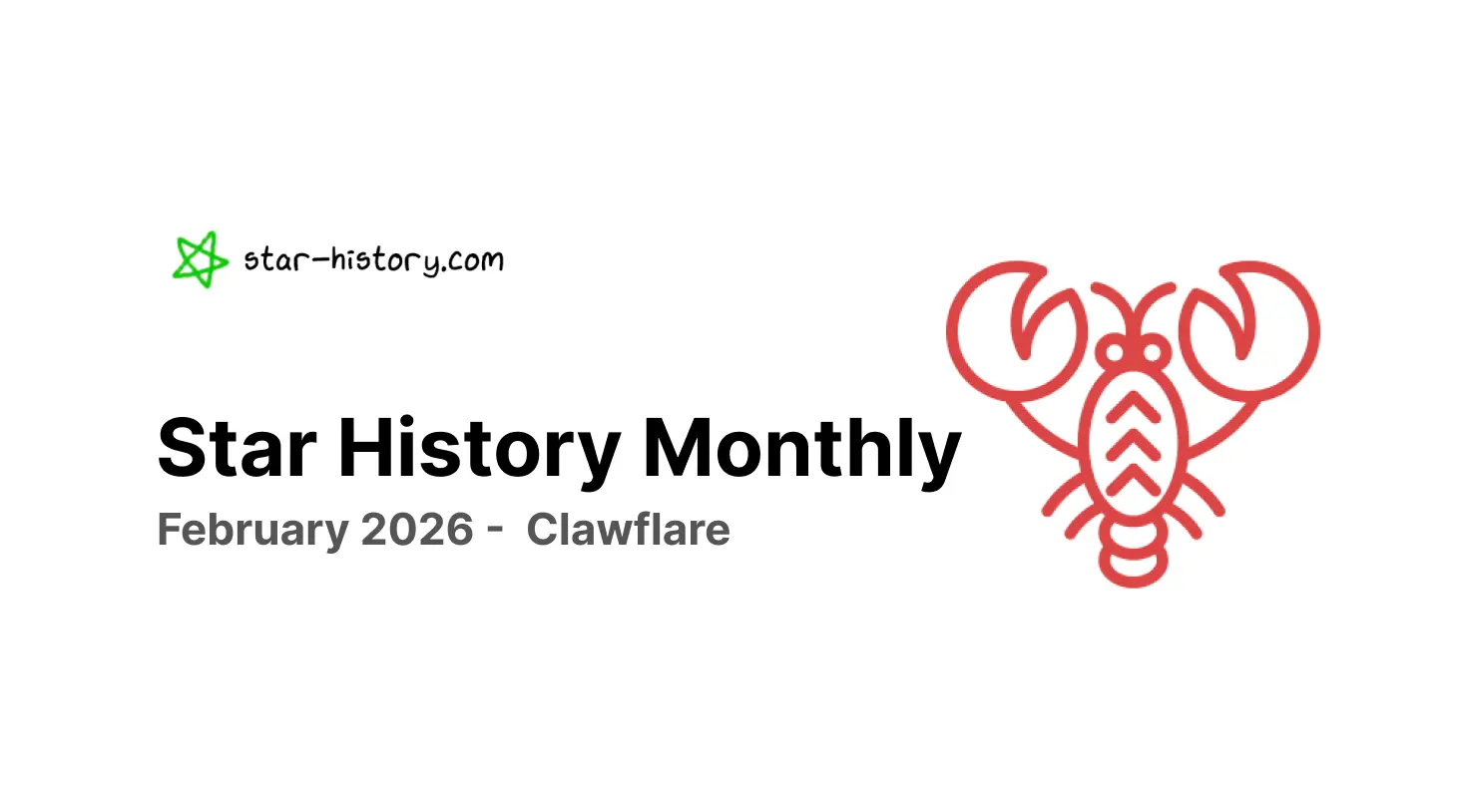 Star History Monthly Feb 2026 | Clawflare