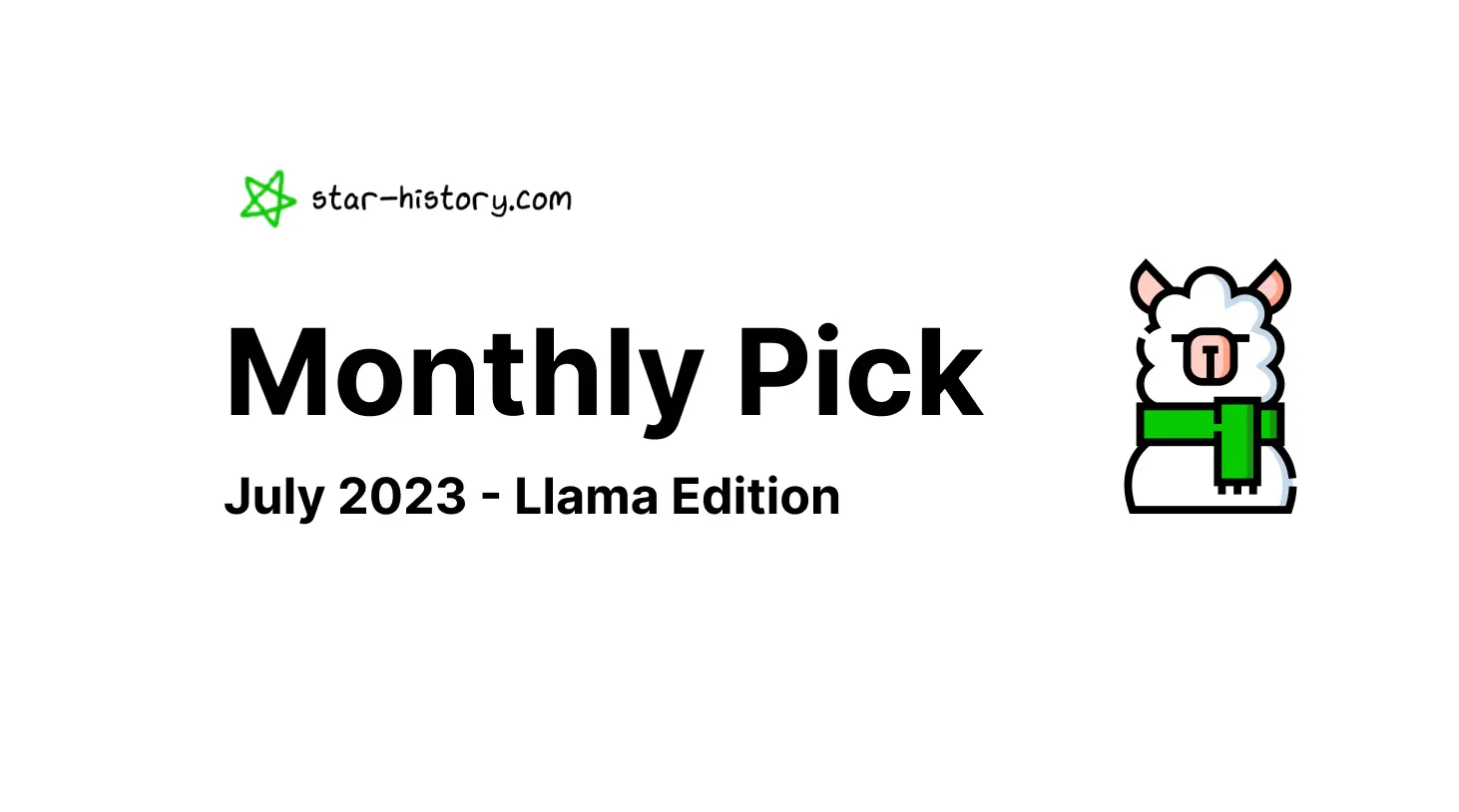 Star History Monthly Jul 2023 | Llama 2