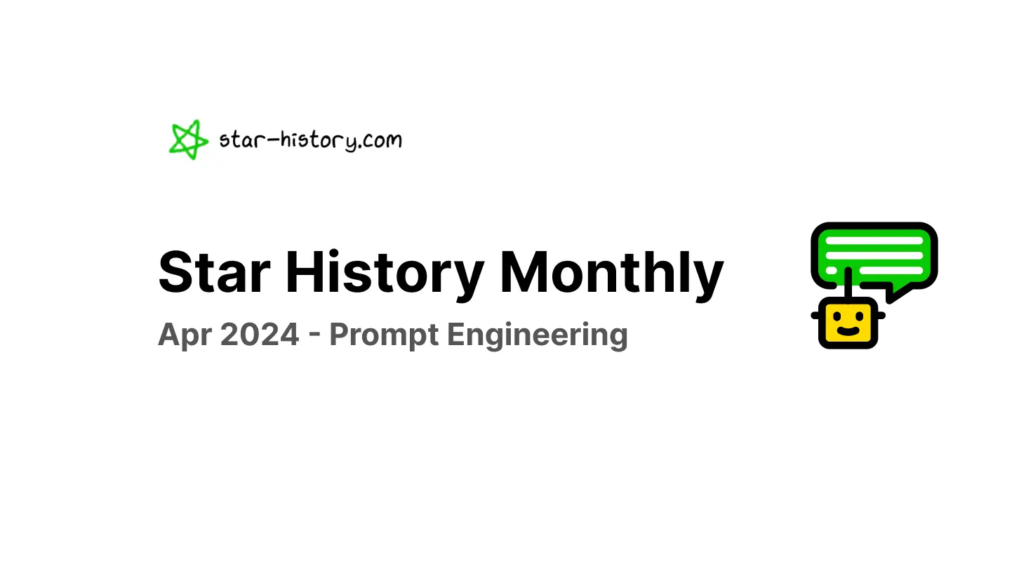 Star History Monthly Apr 2024 | Open Source Prompt Engineering Guides & Tools