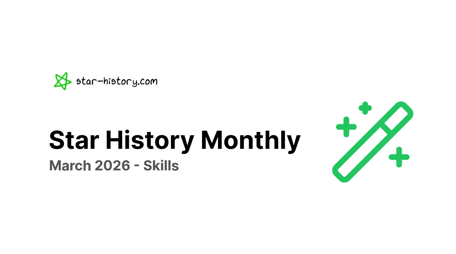 Star History Monthly Mar 2026 | Skills