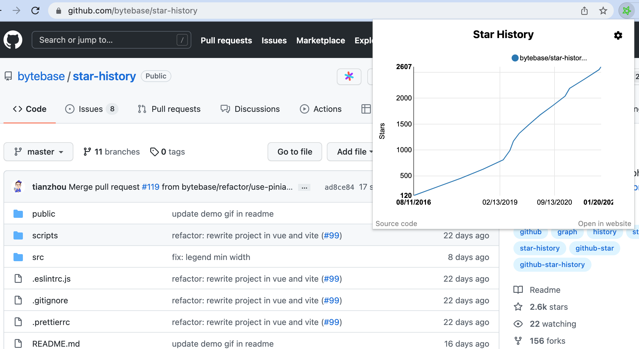 star-history-chrome-extension