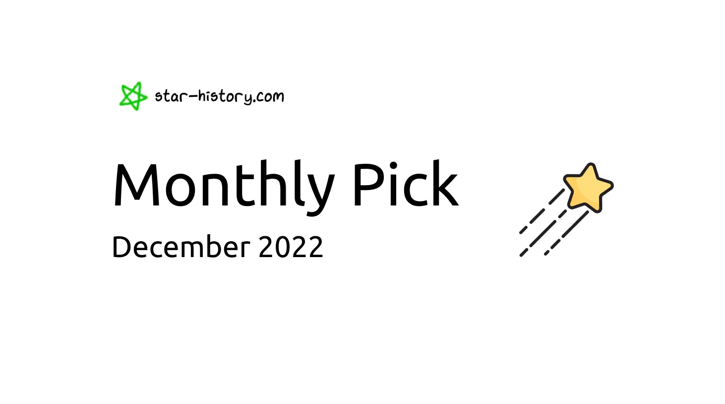 Star History Monthly Dec 2022