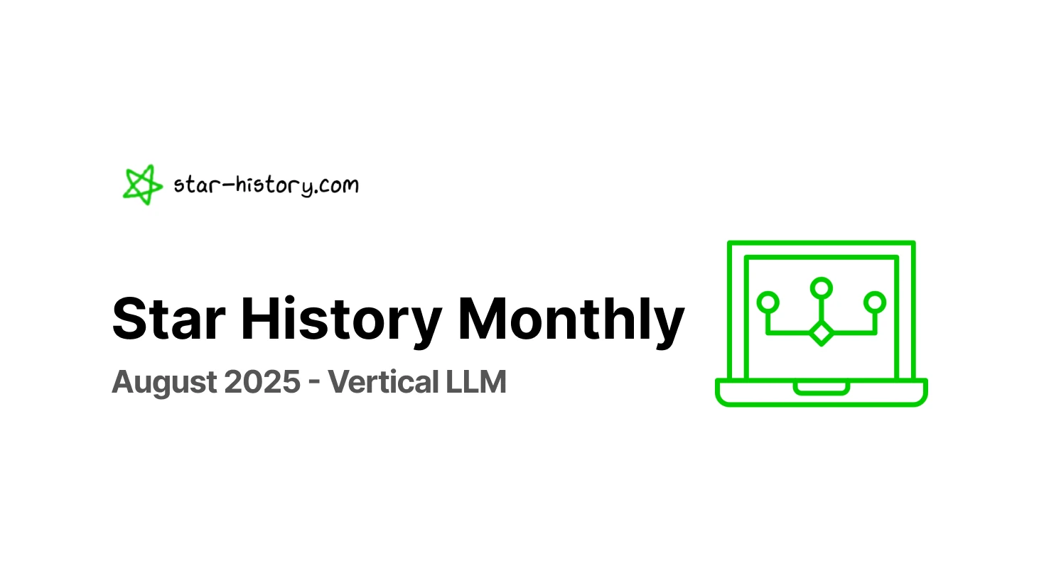 Star History Monthly Aug 2025 | Vertical LLM