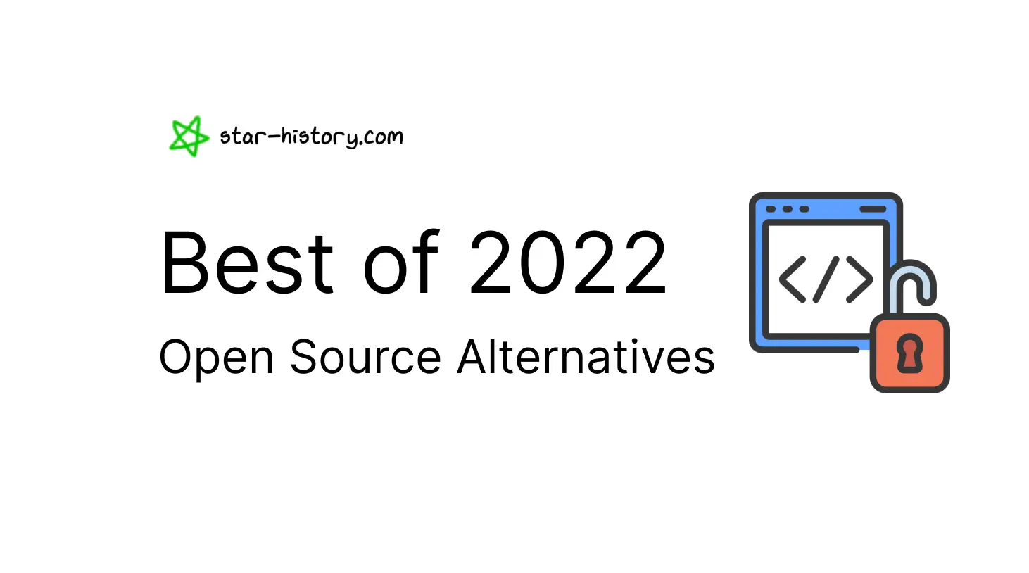 Star History Open Source Best of 2022 | Open-Source Alternatives